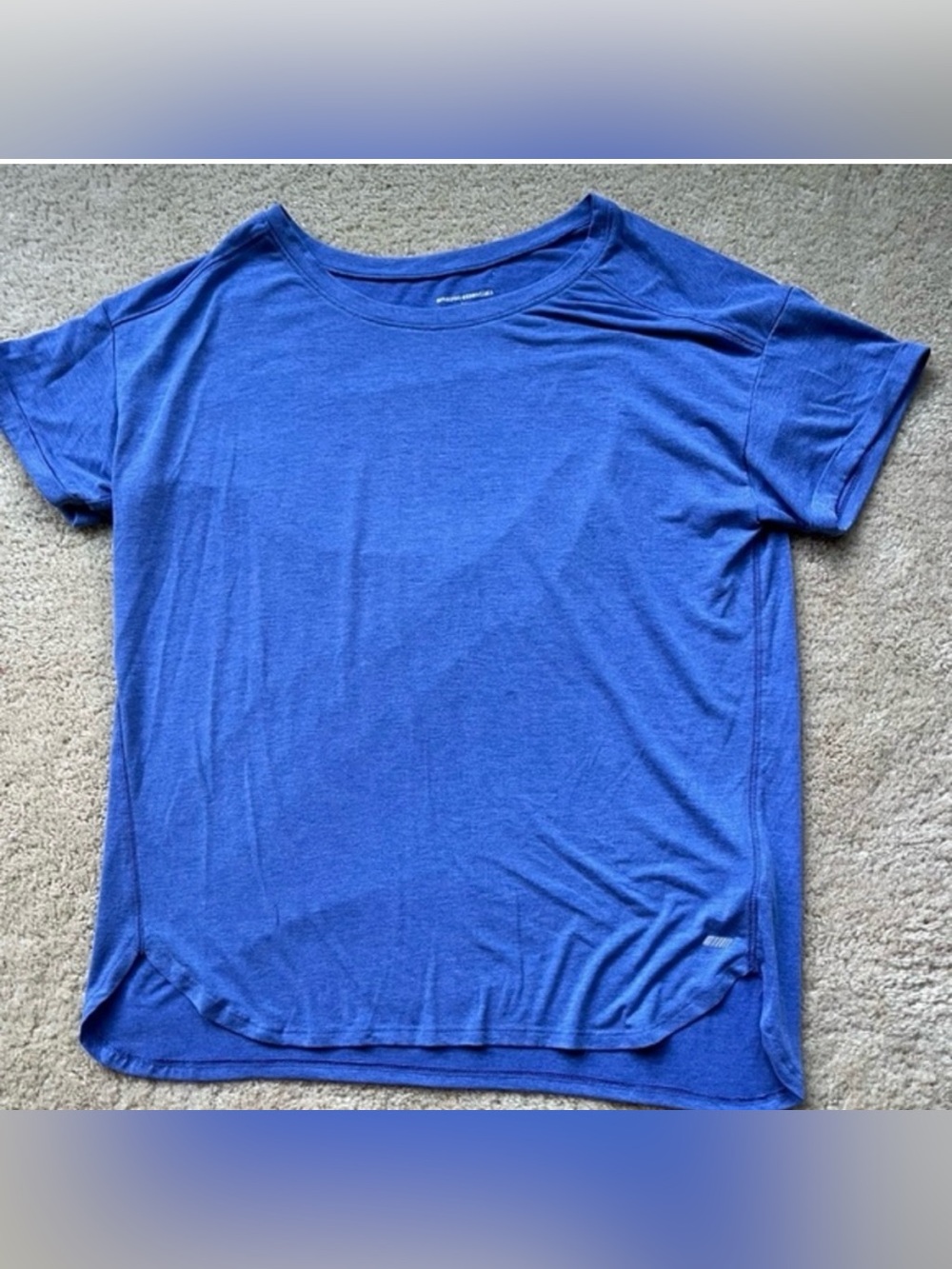 Amazon Essentials Blue Short Sleeve Athletic T-Shirt - Size L - VGUC - Stretch